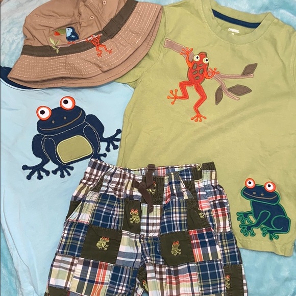 Gymboree Other - Gymboree, boys 4t frog set